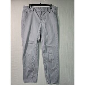 Talbots Boyfriend‎ Jeans Women's 10 Gray Denim Relaxed Fit Cotton Casual